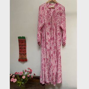 Natalie Martin Fiore Maxi Dress Silk L